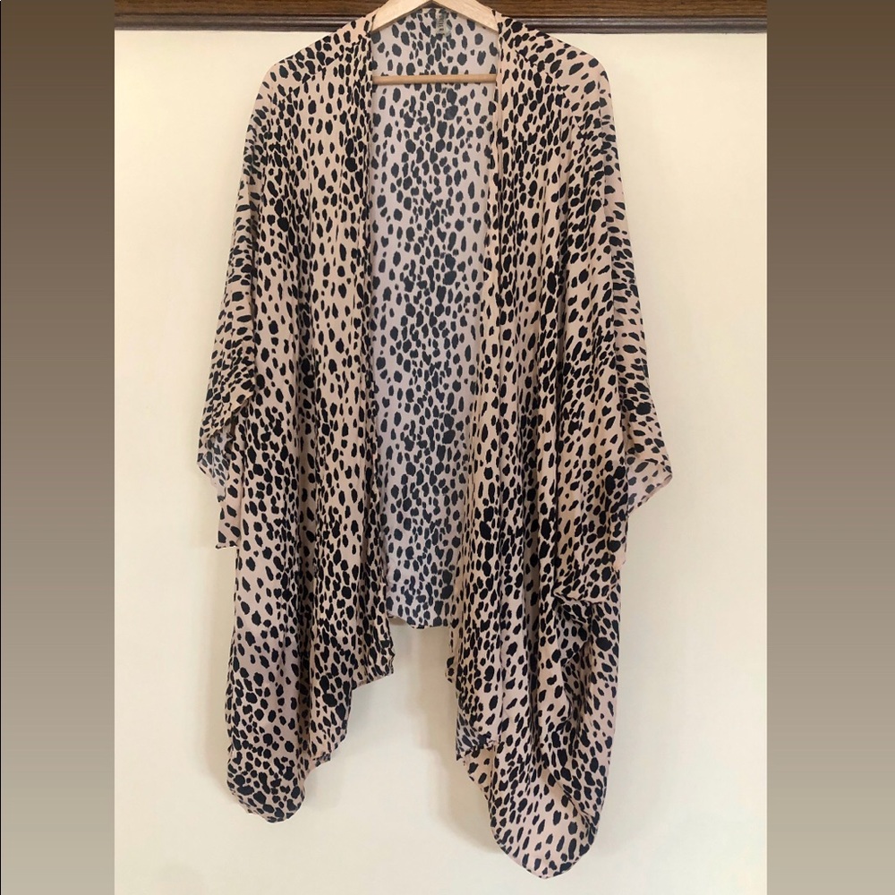 Forever 21 leopard print beach cover-up, O/S